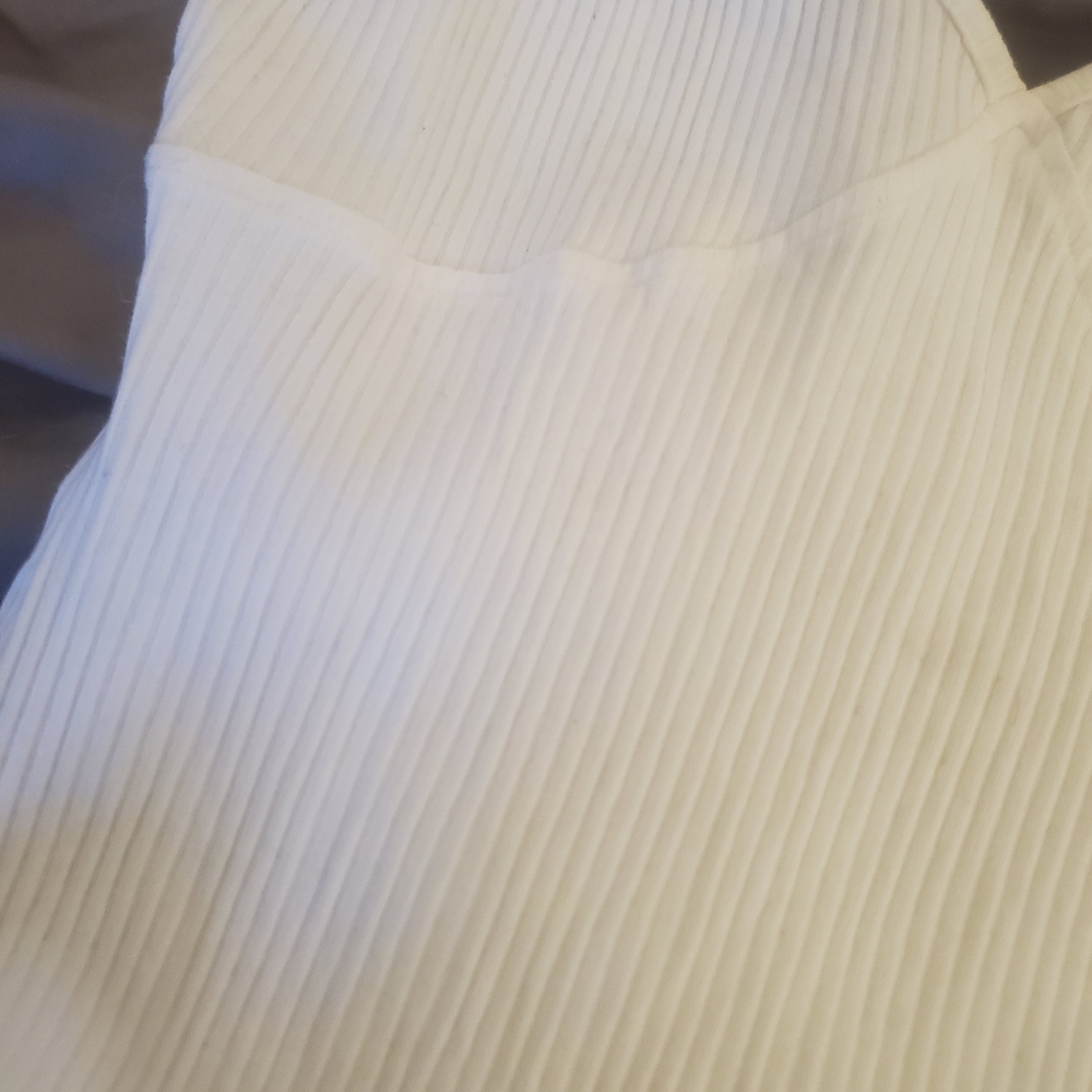 White Ribbed Bodysuit - Picture 3 of 5